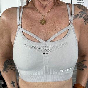 Gymshark Sports Bra, Size Small, Cream